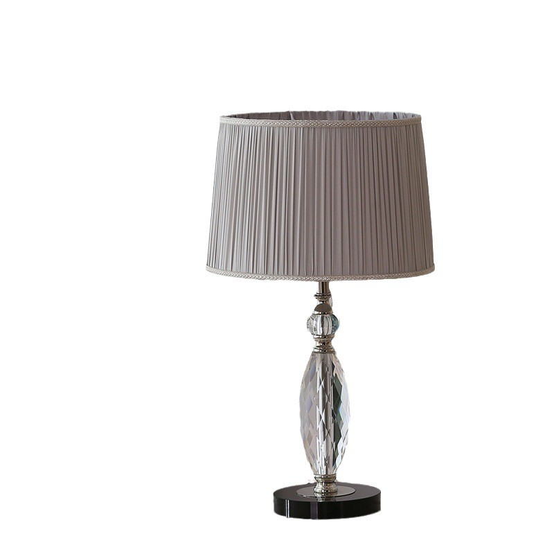 Elegant Crystal Table Lamp with Warm & White Dual Light Modes