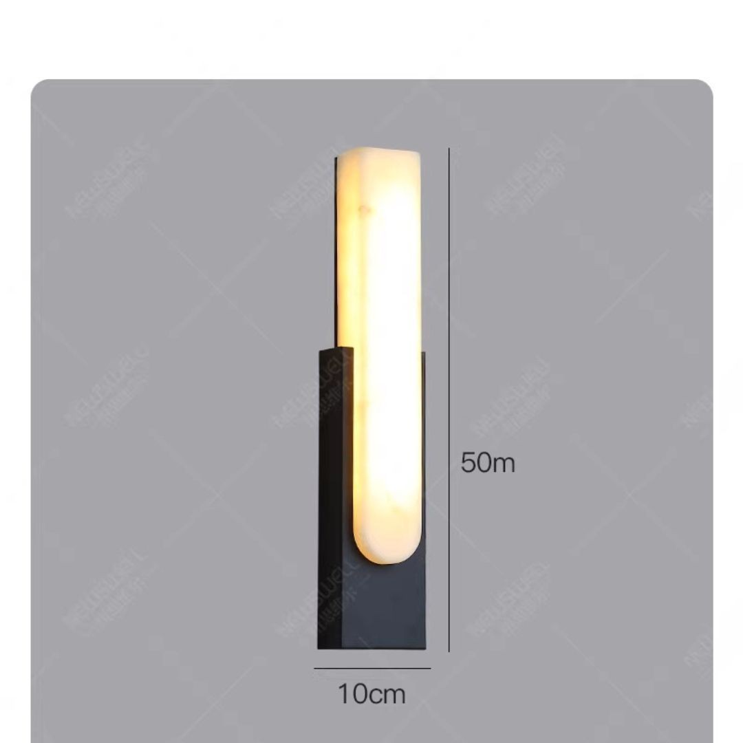 Resin Shade Wall Lamp with Metal Base