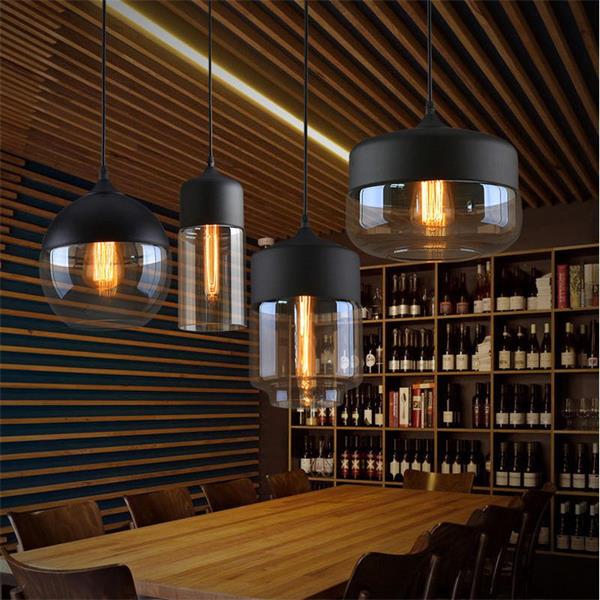 Industrial - Retro Glass Chandeliers: Blend Vintage Charm with Modern Spaces