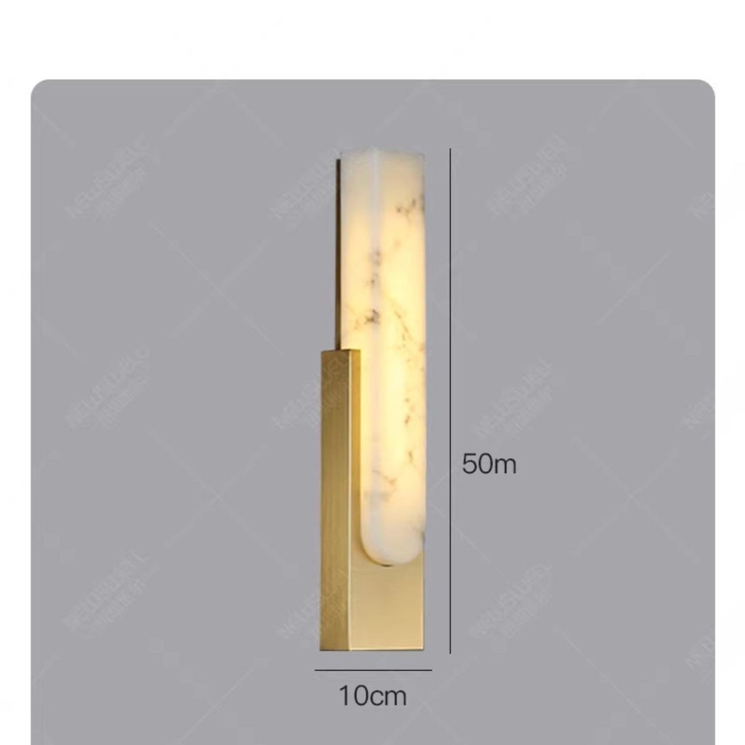 Resin Shade Wall Lamp with Metal Base