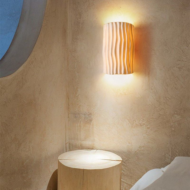 Nordic - Style Wall Sconce: Eco - Resin & Iron, Soft Ambient Lighting