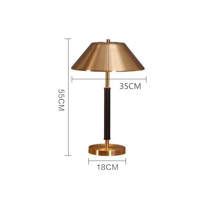 Elegant Modern Table Lamp: Metal Brushed Finish with Dual E14 Sockets