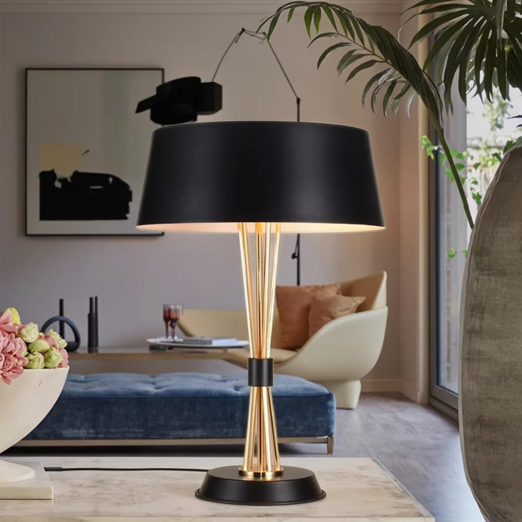 Black Gold Luxury Table Lamp: Elevate Home Elegance with Timeless Design