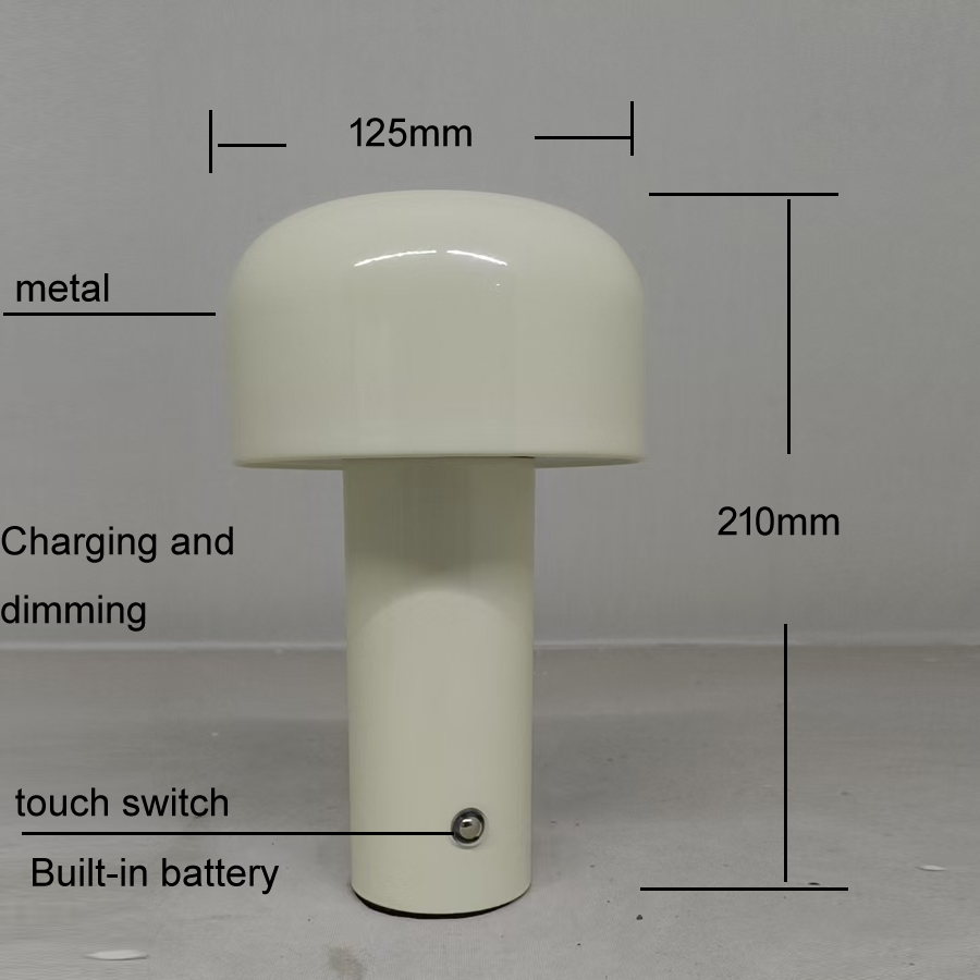 Portable Rechargeable Metal Desk Lamp: 5V 7W, 3 - Color Dimmable, Built - in Battery