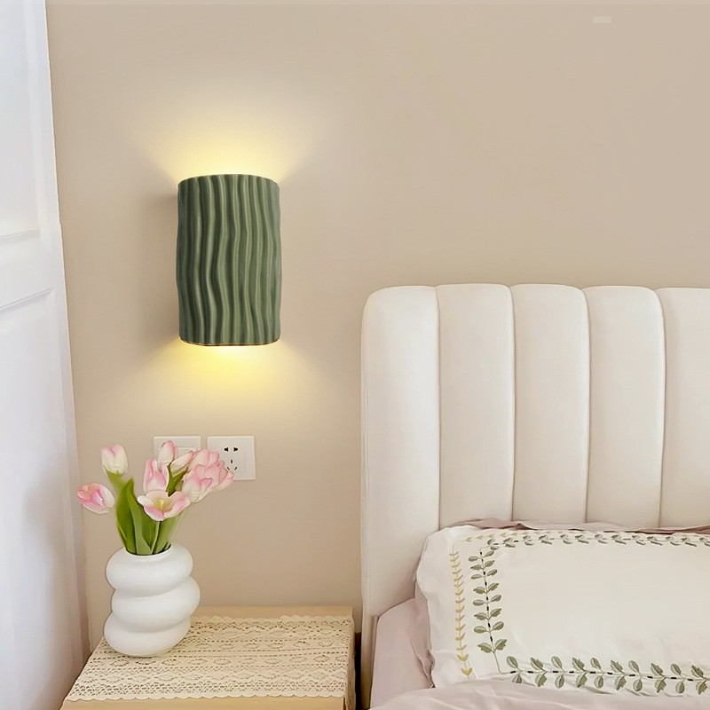 Nordic - Style Wall Sconce: Eco - Resin & Iron, Soft Ambient Lighting