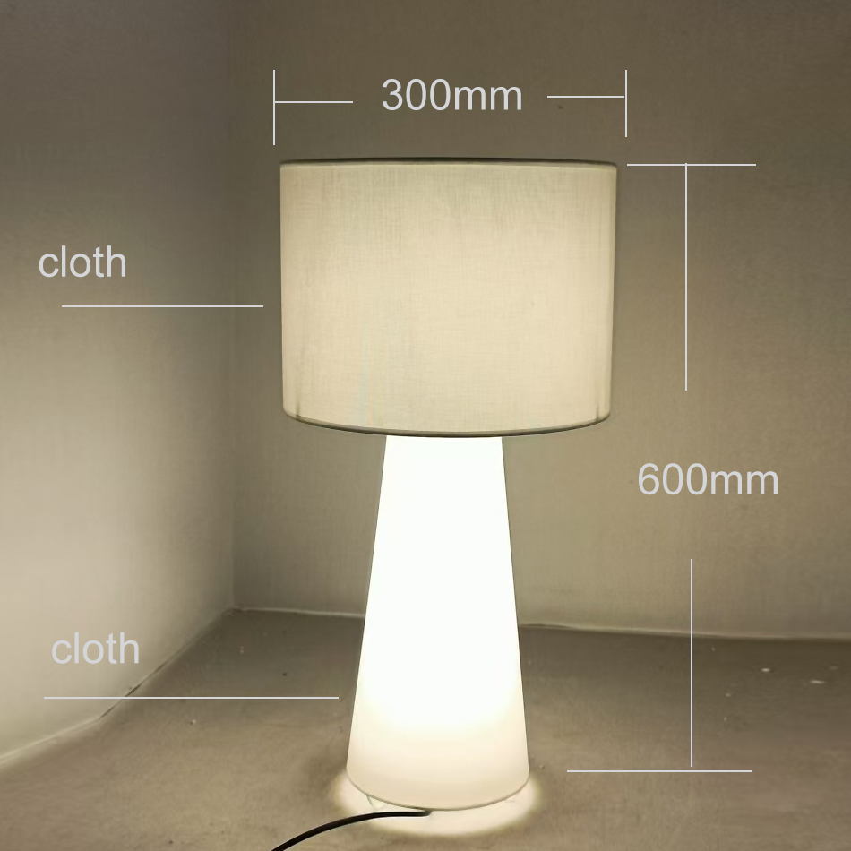 20W LED Fabric Table Lamp: Minimalist Design for Cozy Home Lighting