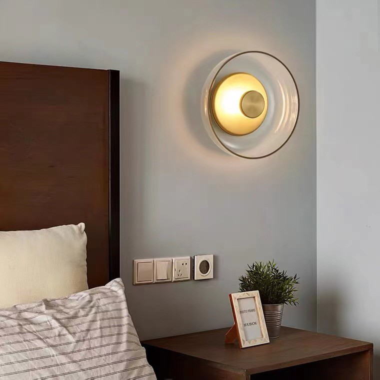 Modern Glass - Metal Wall Lamp: Minimalist Elegance for Sophisticated Spaces