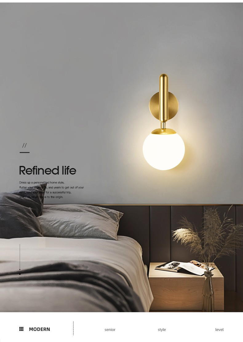 Modern Minimalist Globe Wall Lamp: Elevate Your Space with Celestial - Inspired Lighting