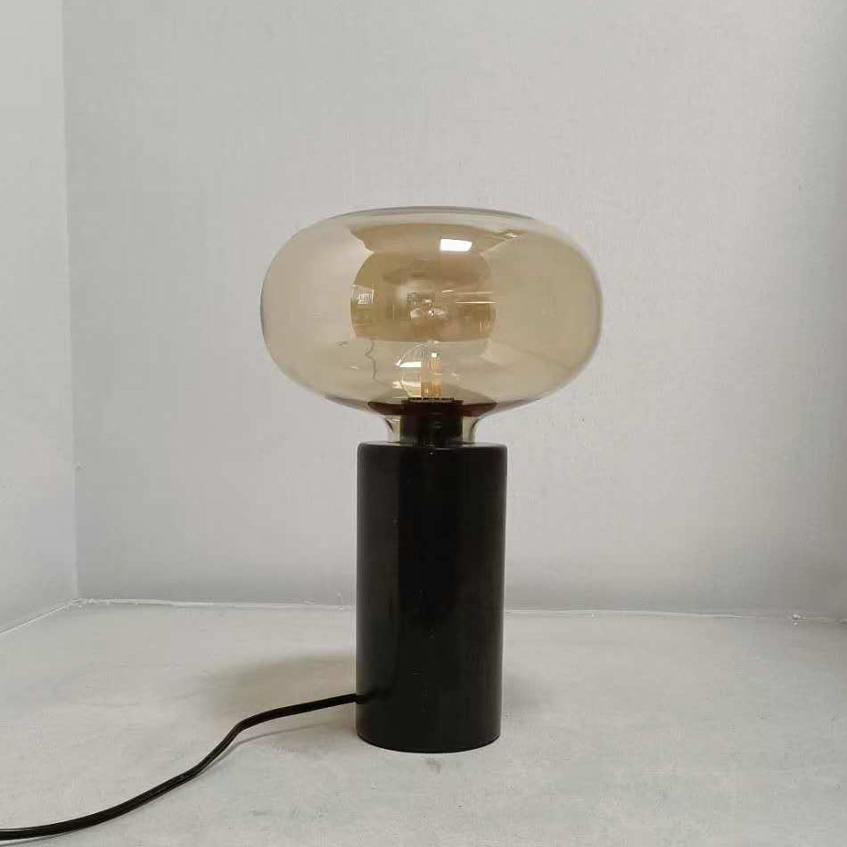 Modern Marble and Glass Table Lamp