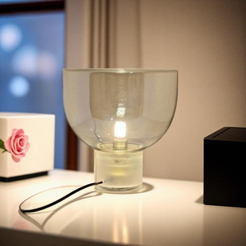 Cognac Glass Table Lamp: 320mm×340mm Size, Artistic Lighting for Home Decor