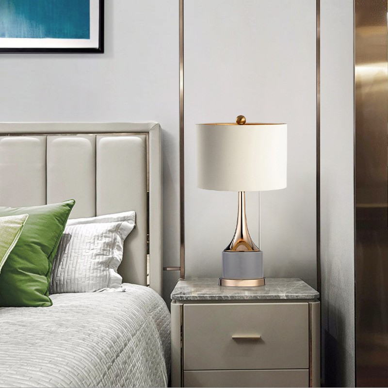 Gold - Toned Table Lamp: Elevate Home Aesthetics with Elegant Design