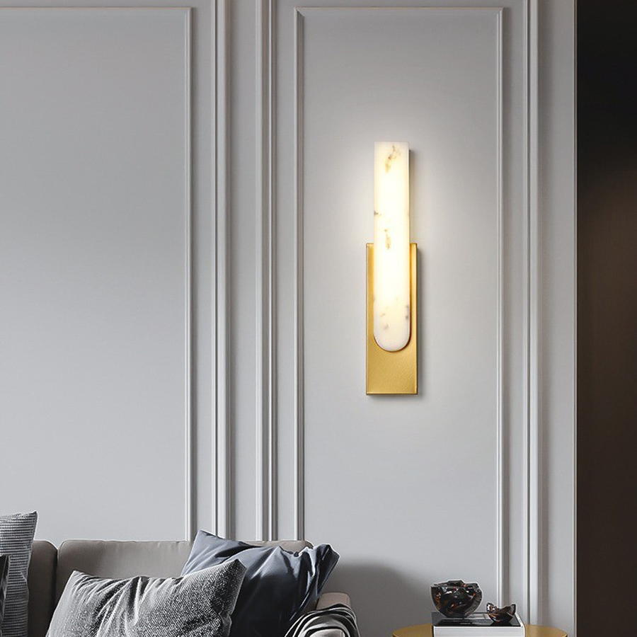 Resin Shade Wall Lamp with Metal Base