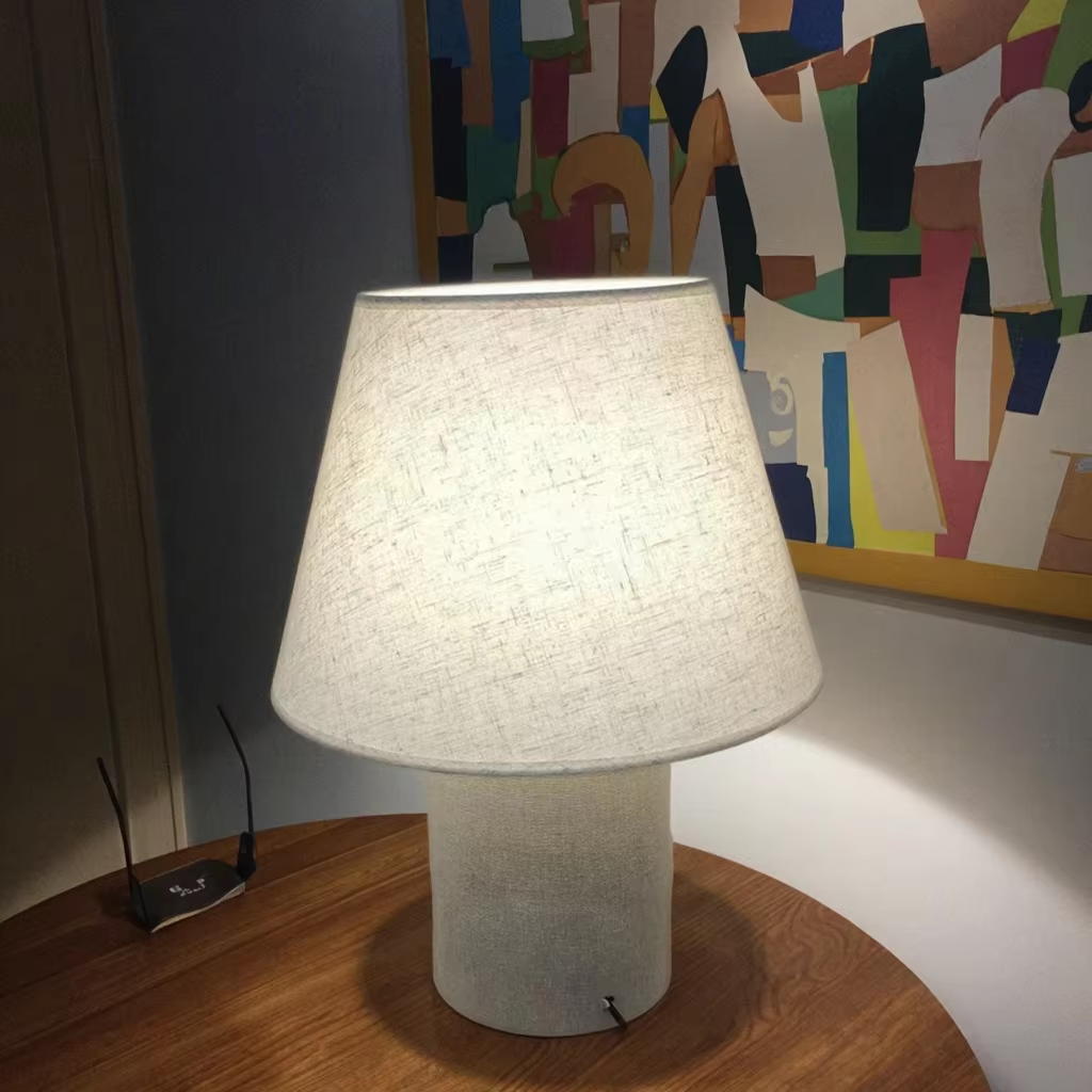 Fabric Shade and Body Table Lamp with E27 Socket