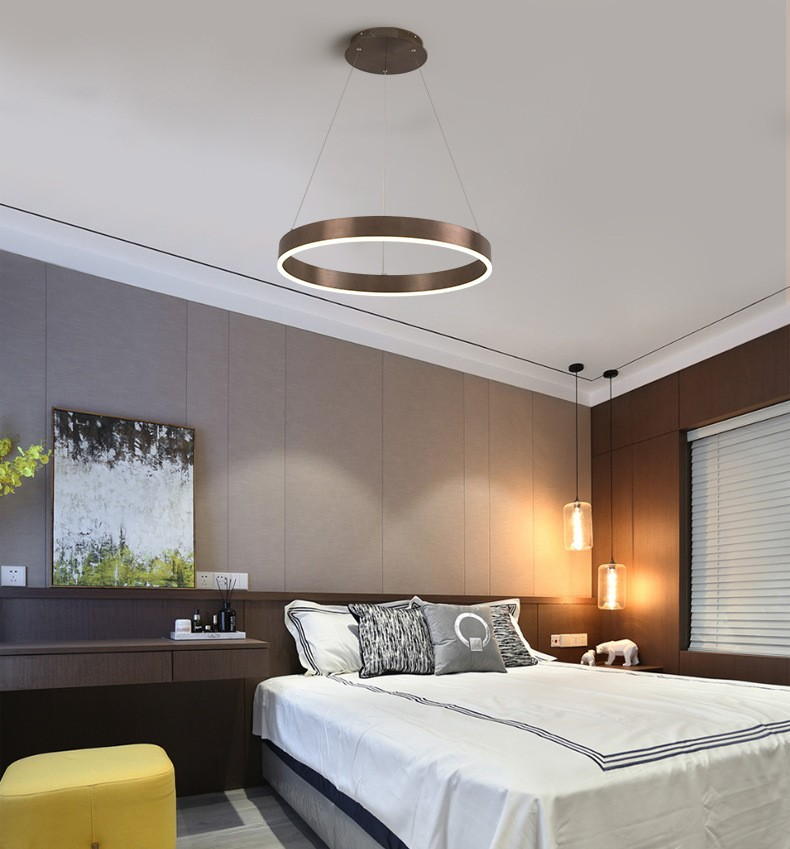 Elevate Spaces with Home Time Lamps' Modern Circular LED Chandelier