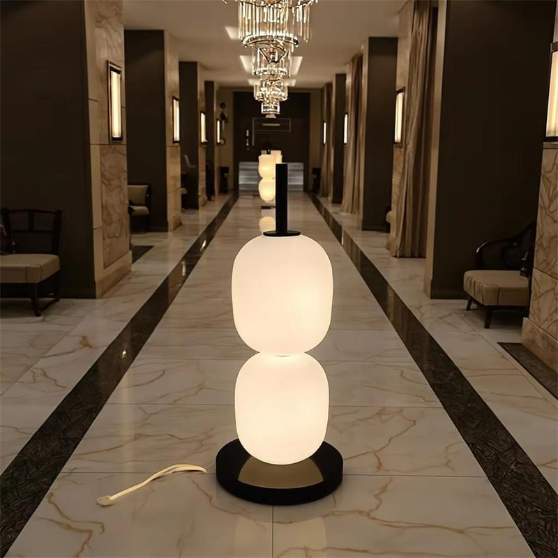 Minimalist Milk - White Glass Table Lamp: Marble Base & 20W LED for Modern Calm