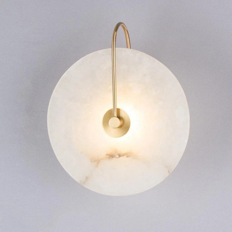 Modern Elegance: Cloud - like Stone & Metal Wall Lamp for Stylish Home Lighting