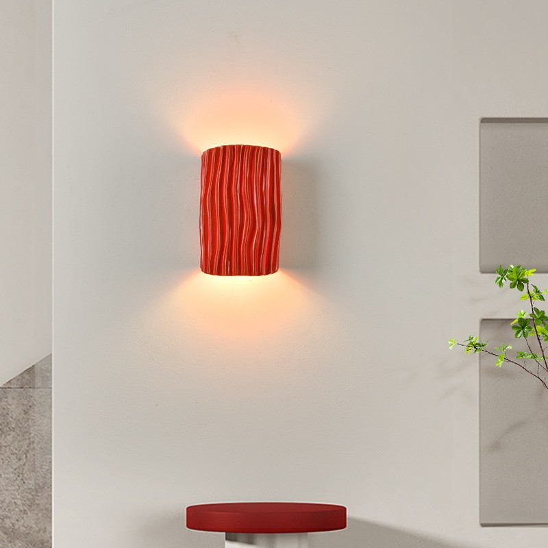 Nordic - Style Wall Sconce: Eco - Resin & Iron, Soft Ambient Lighting