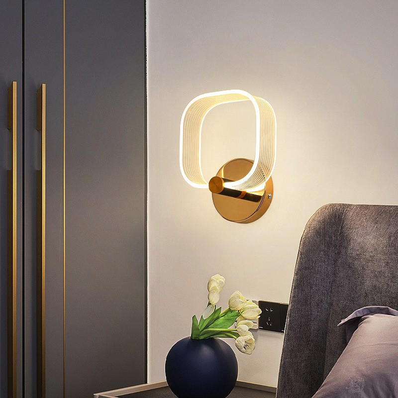 Modern LED Wall Lamps with Circular and Square Designs