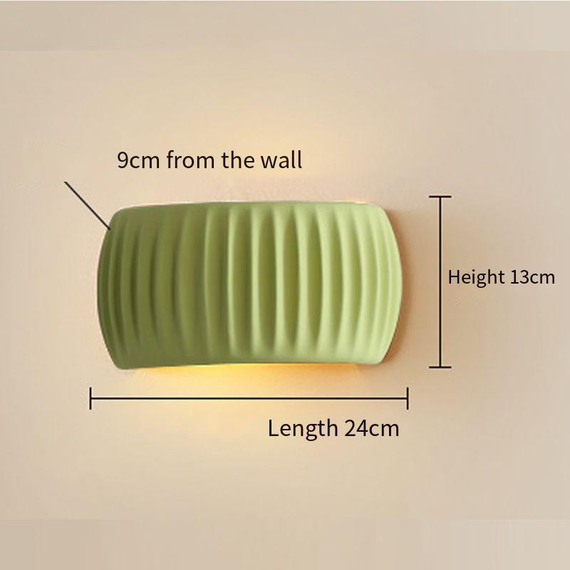 Nordic Minimalist Wall Sconce: Resin & Iron, G9 Light Source