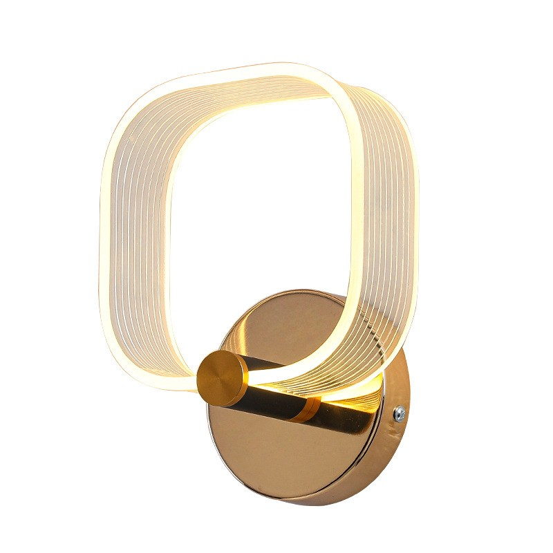 Modern LED Wall Lamps with Circular and Square Designs