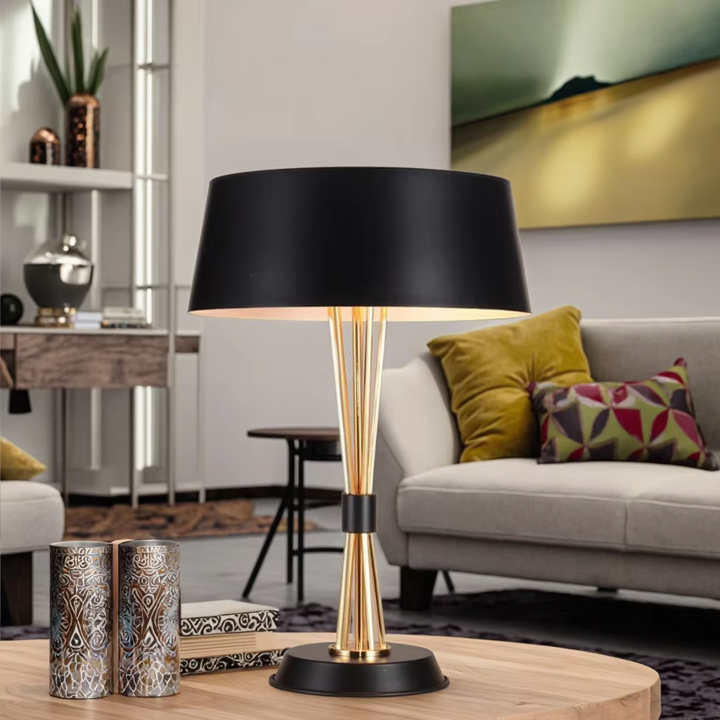 Black Gold Luxury Table Lamp: Elevate Home Elegance with Timeless Design