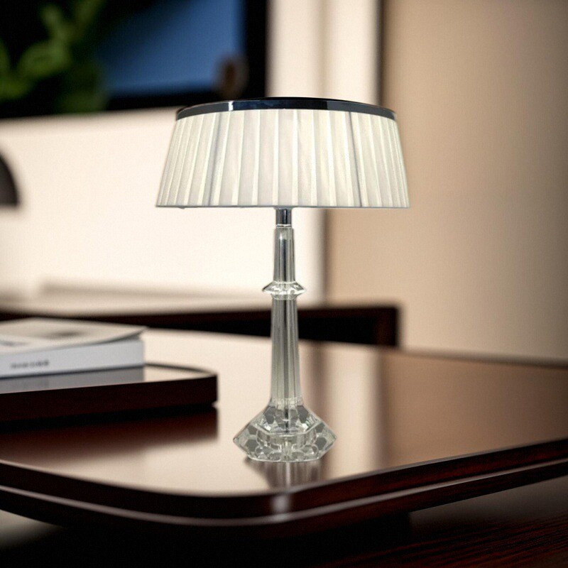 Elevate Spaces with Luxury 3×G4 Crystal Table Lamp: Multi - Scene Elegance