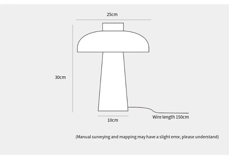 Yellow Cave Stone  Creative Mushroom Table Lamp