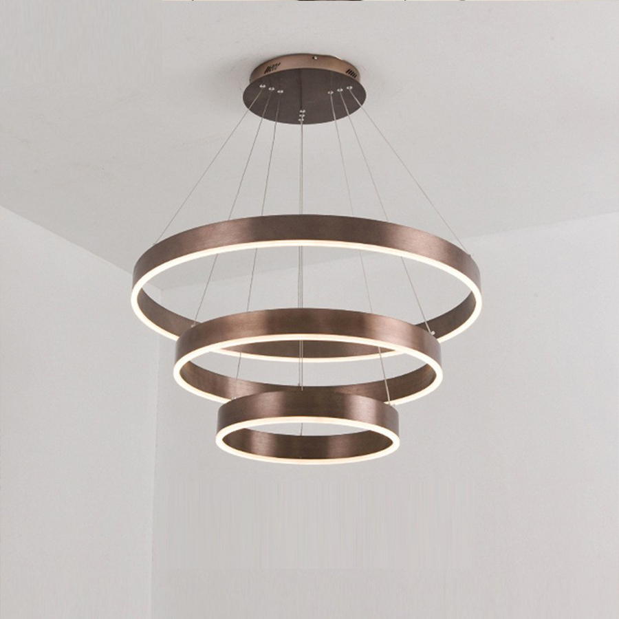 Elevate Spaces with Home Time Lamps' Modern Circular LED Chandelier