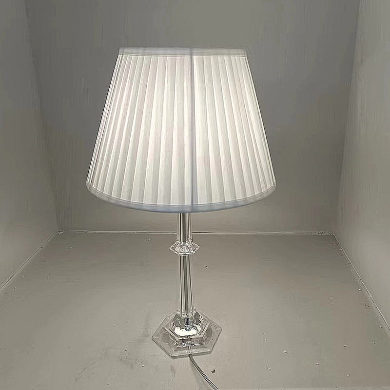 Crystal Glass Table Lamp: Elevate Bedroom Elegance
