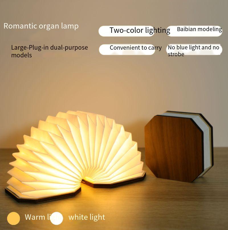 Romantic Foldable Organ Lamp with Warm Light