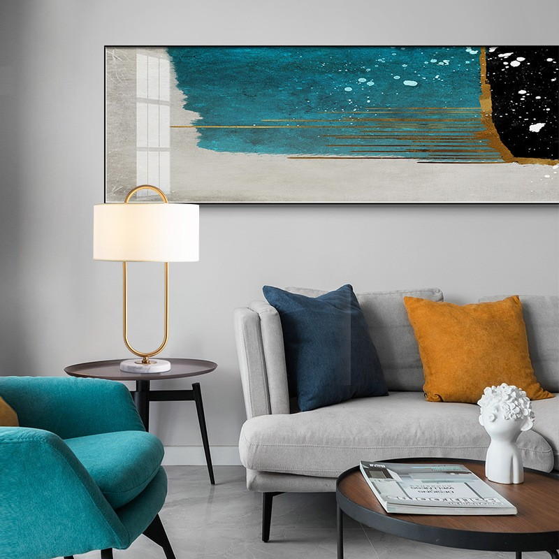 Modern Brass & Marble Table Lamp: Elevate Home Aesthetics with Timeless Design