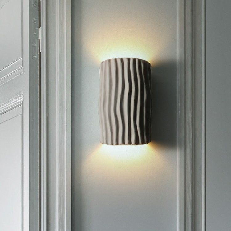 Nordic - Style Wall Sconce: Eco - Resin & Iron, Soft Ambient Lighting