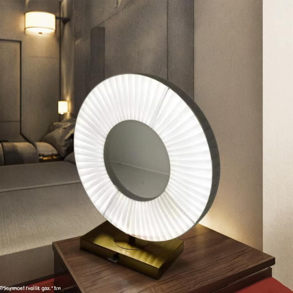 Elevate Your Space with Stylish Circular Fabric - Shade Table Lamps: A Perfect Blend of Elegance and Functionality