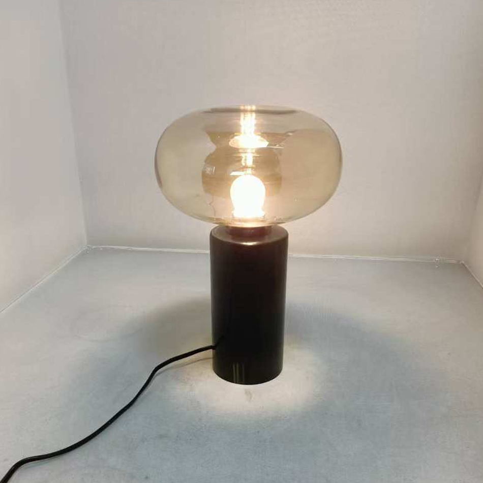 Modern Marble and Glass Table Lamp