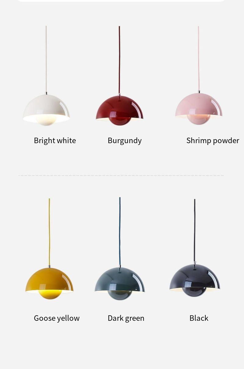 Nordic Style Pendant Light: Iron Art, E27 Light Source