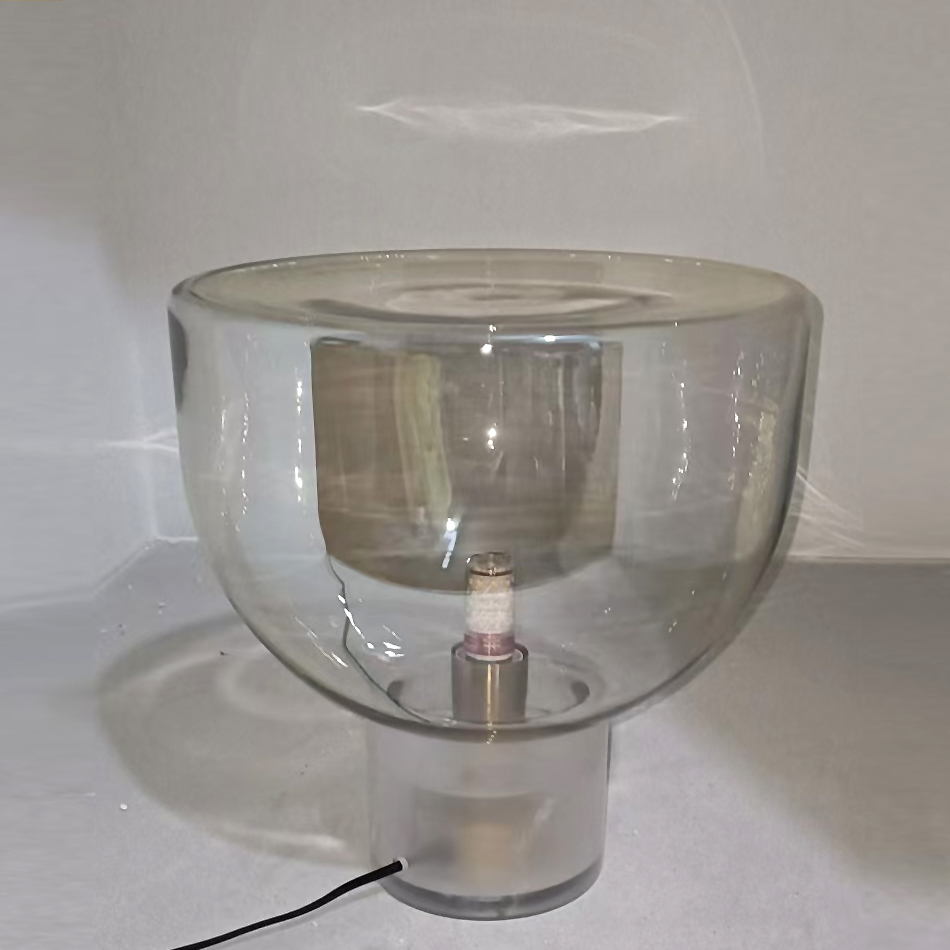 Cognac Glass Table Lamp: 320mm×340mm Size, Artistic Lighting for Home Decor