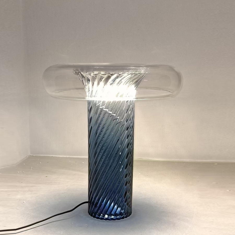 Art Glass Table Lamp: 12W LED Light Source, Creating Unique Light - Shadow in Space