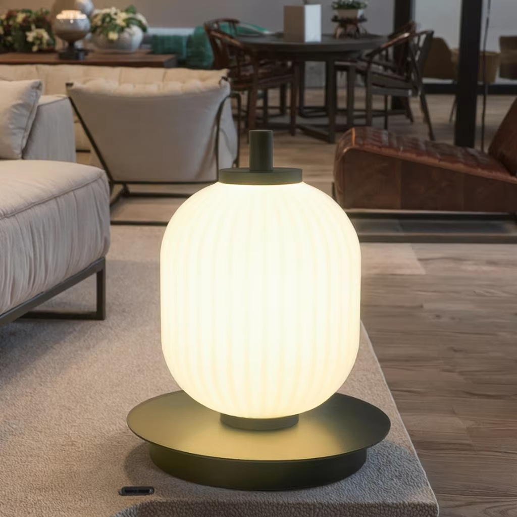 Modern Stacked Glass Table Lamp - A Fusion of Art and Functionality