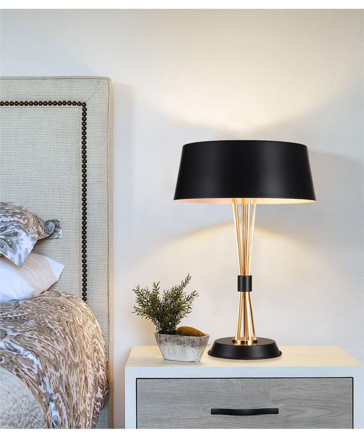 Black Gold Luxury Table Lamp: Elevate Home Elegance with Timeless Design