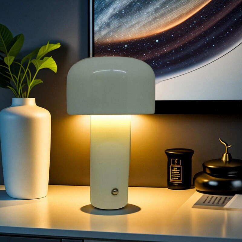Portable Rechargeable Metal Desk Lamp: 5V 7W, 3 - Color Dimmable, Built - in Battery