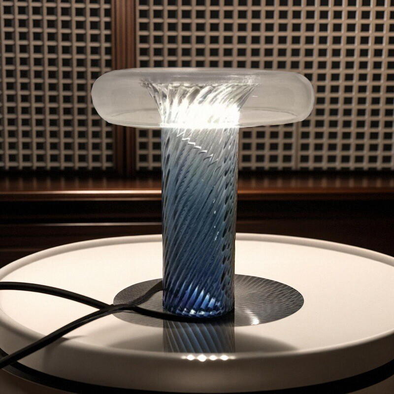 Art Glass Table Lamp: 12W LED Light Source, Creating Unique Light - Shadow in Space
