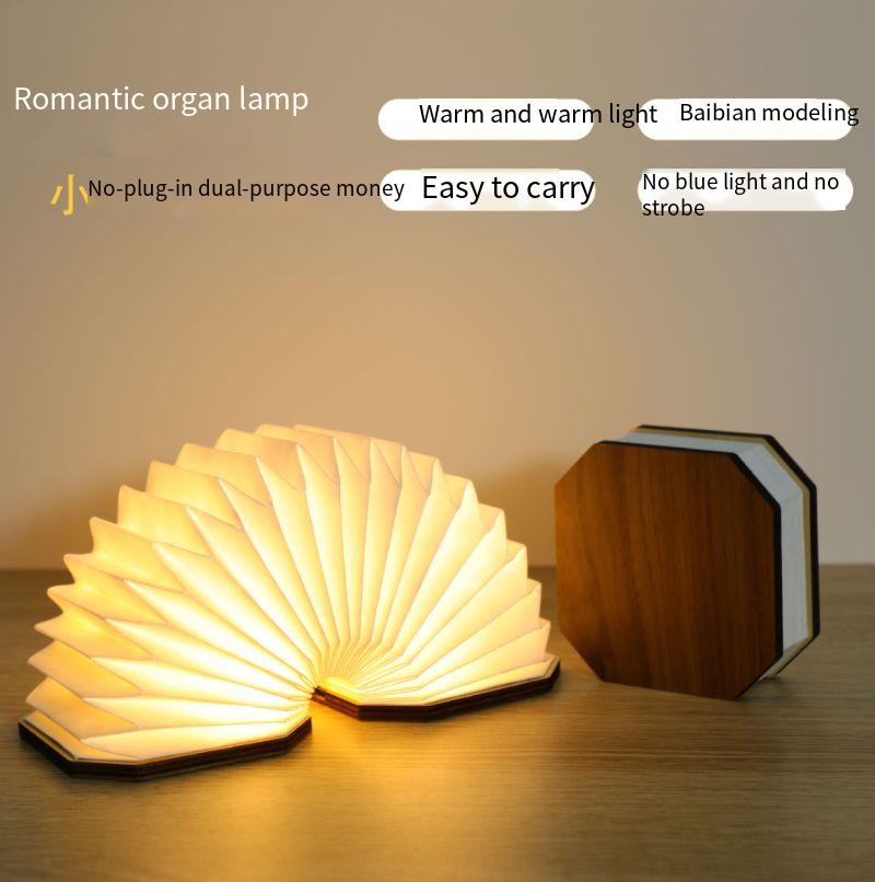 Romantic Foldable Organ Lamp with Warm Light