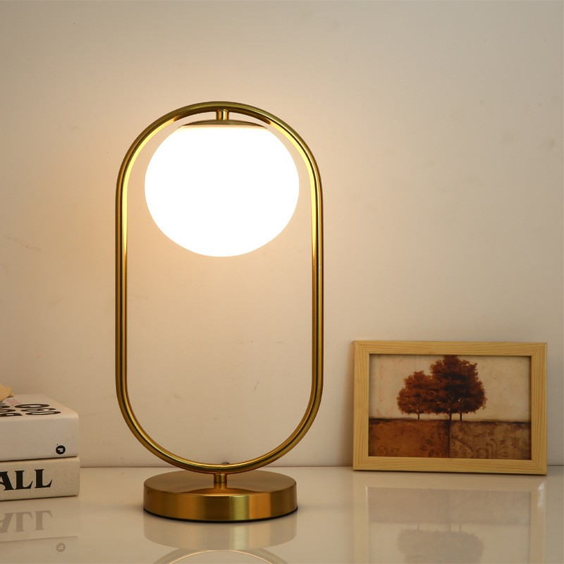 Modern Circular Iron - Glass Table Lamps: Elevate Home Ambiance with Timeless Design
