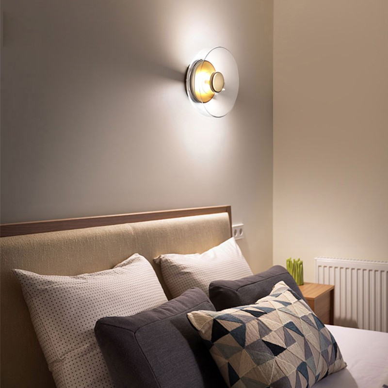 Modern Glass - Metal Wall Lamp: Minimalist Elegance for Sophisticated Spaces