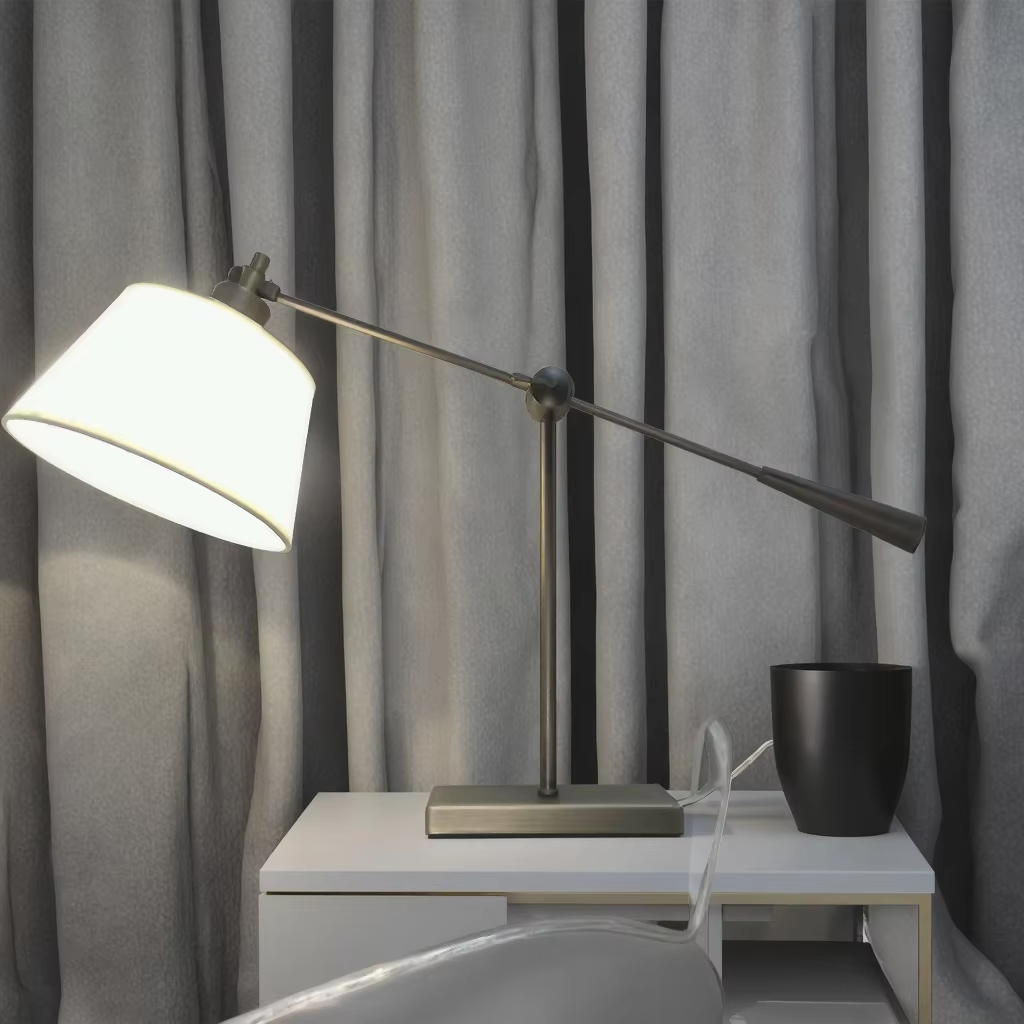 Modern Metal Swing Arm Table Lamp - Functional and Stylish Lighting Solution