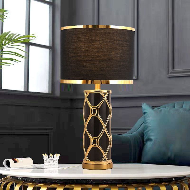 Modern Ceramic and Metal Table Lamp