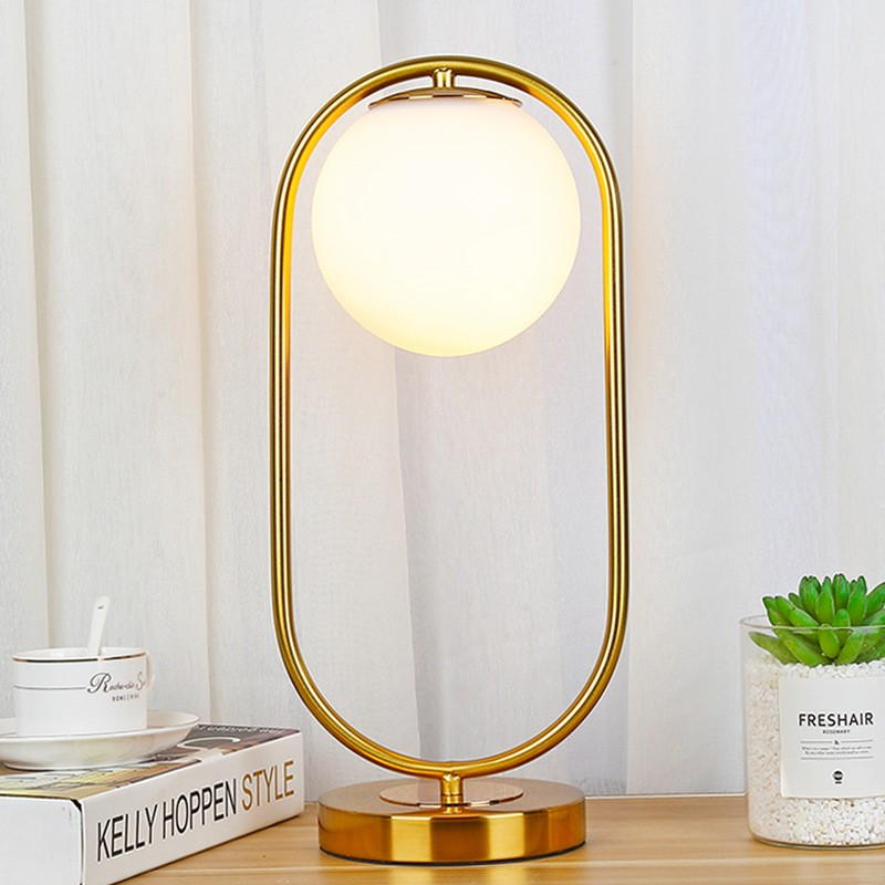 Modern Circular Iron - Glass Table Lamps: Elevate Home Ambiance with Timeless Design