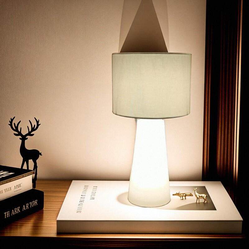 20W LED Fabric Table Lamp: Minimalist Design for Cozy Home Lighting
