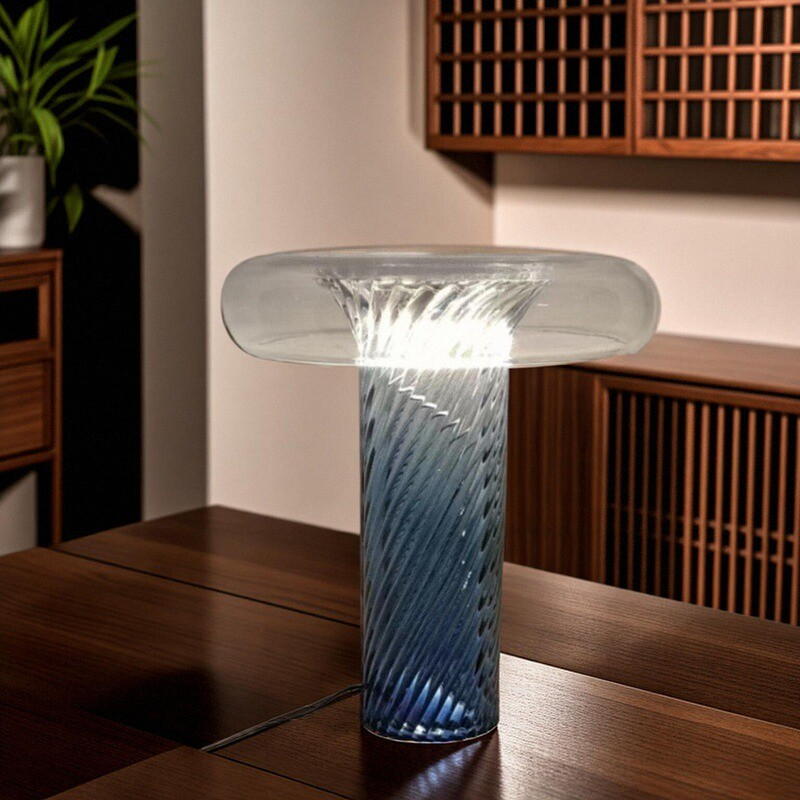 Art Glass Table Lamp: 12W LED Light Source, Creating Unique Light - Shadow in Space