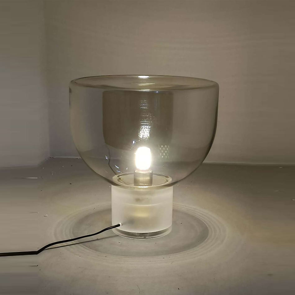 Cognac Glass Table Lamp: 320mm×340mm Size, Artistic Lighting for Home Decor